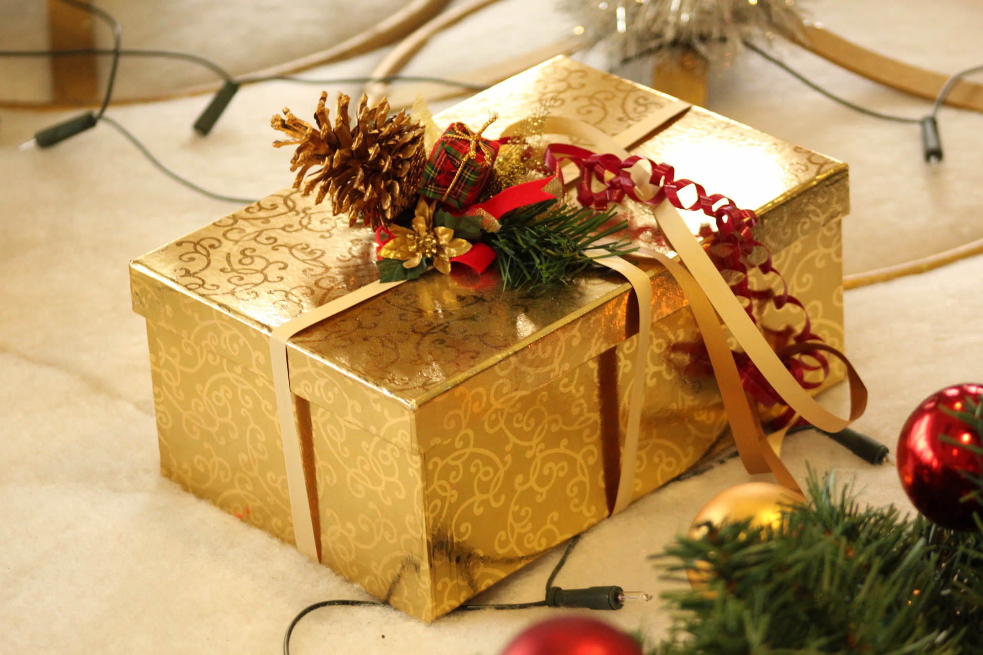 Gift Box Navidad Gold - Regalos Corporativos Para Navidad